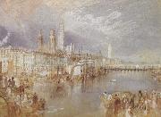 Joseph Mallord William Turner Rouen,looking up the Seine (mk31) Spain oil painting artist
